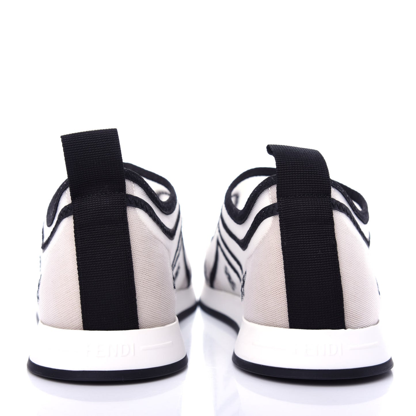 Mesh FF Karligraphy Slip On Sneakers 37.5 White