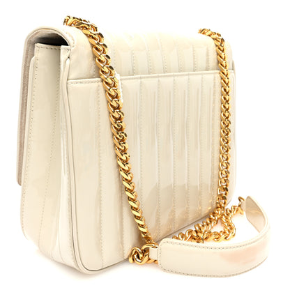 Saint Laurent Patent Matelasse Monogram Large Vicky Chain Bag Crema Soft 3 of 11
