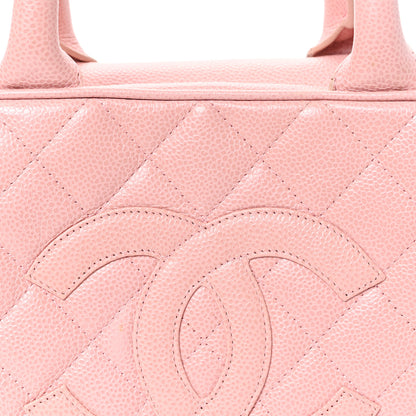 Chanel Caviar Quilted Small Bowler Pink 7 of 10