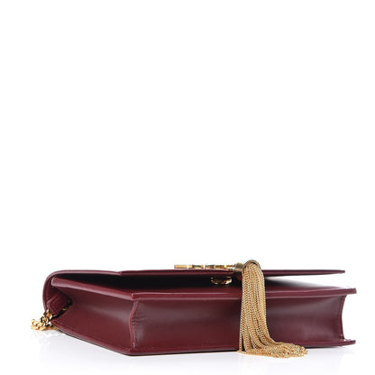 Saint Laurent Smooth Calfskin Classic Monogram Kate Tassel Chain Wallet Oxblood 4 of 11