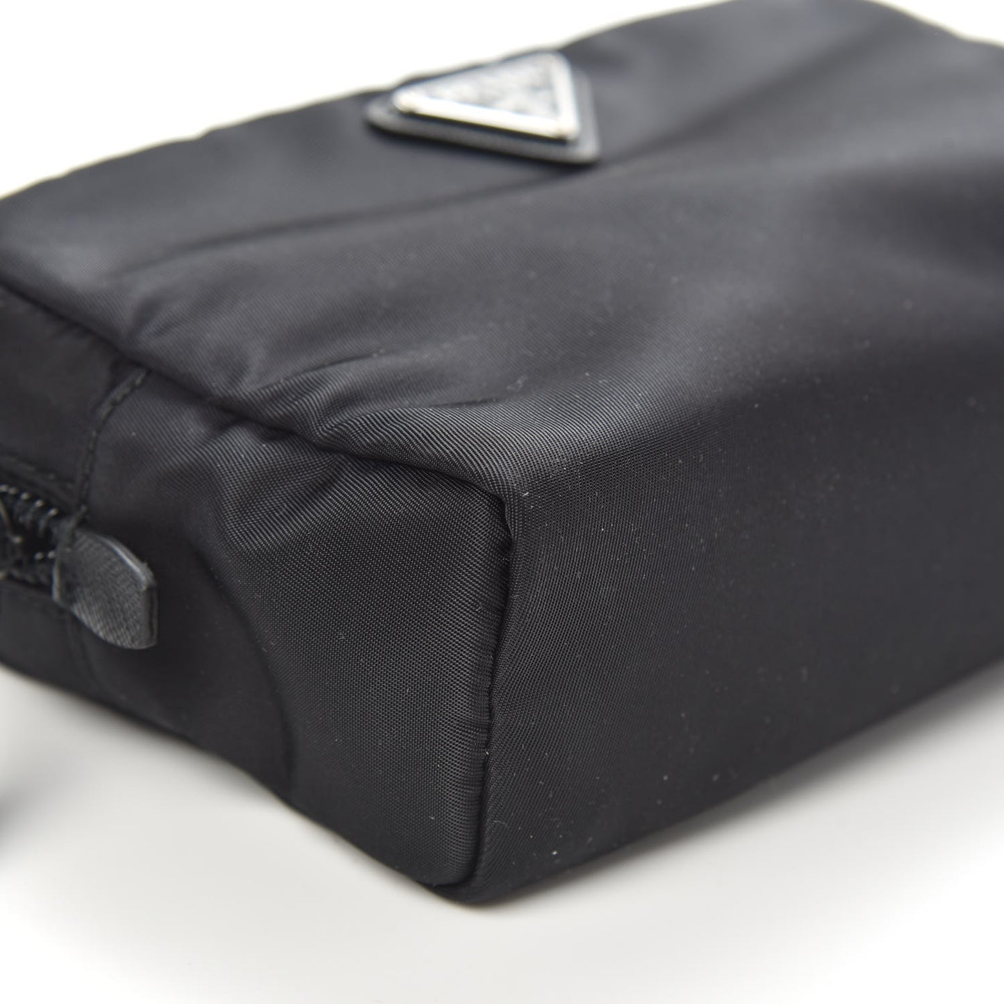 Tessuto Nylon Saffiano Wristlet Black
