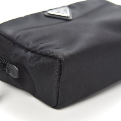 Prada Tessuto Nylon Saffiano Wristlet Black 7 of 8