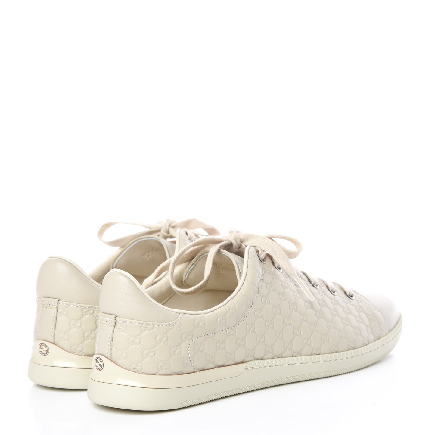 Soft Microguccissima Womens Sneakers 38.5 Mystic White