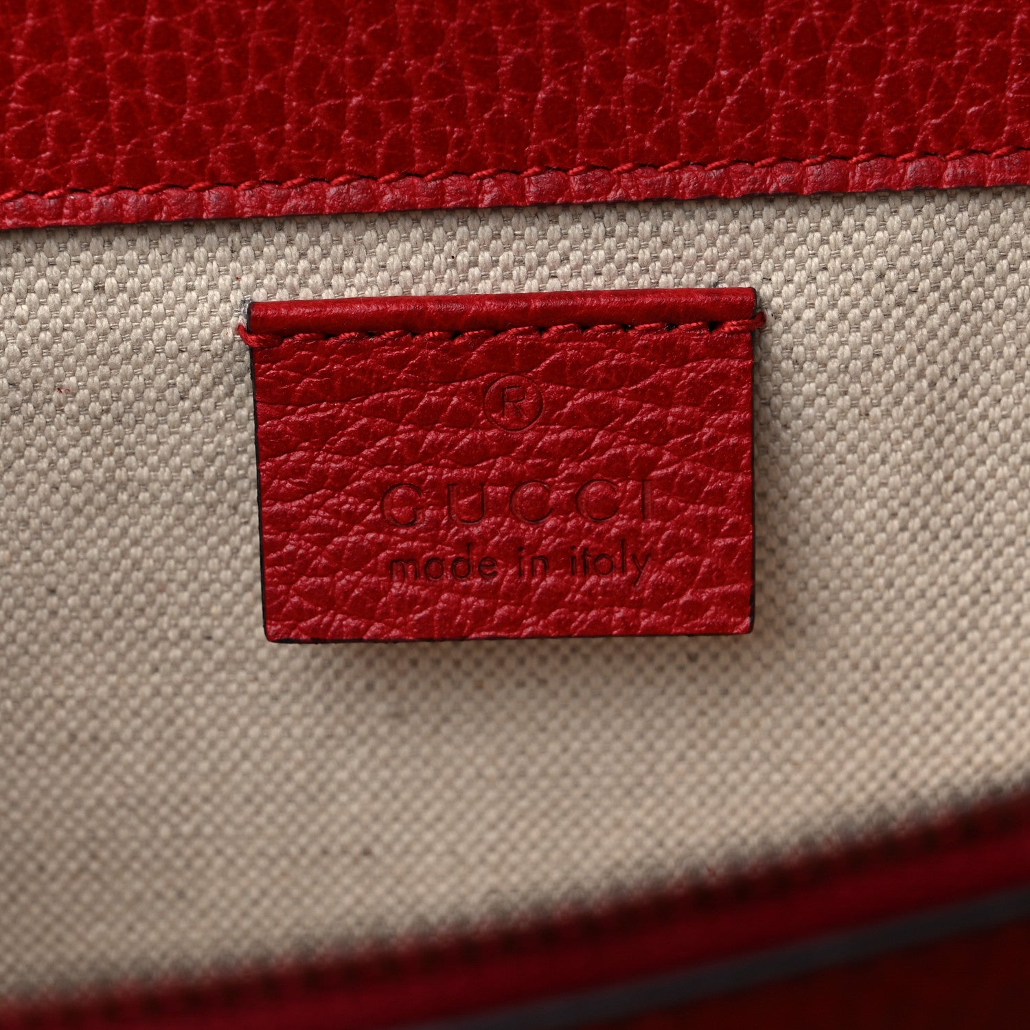 Gucci Dollar Calfskin Swarovski Crystal Small Dionysus Shoulder Bag Hibiscus Red 6 of 10