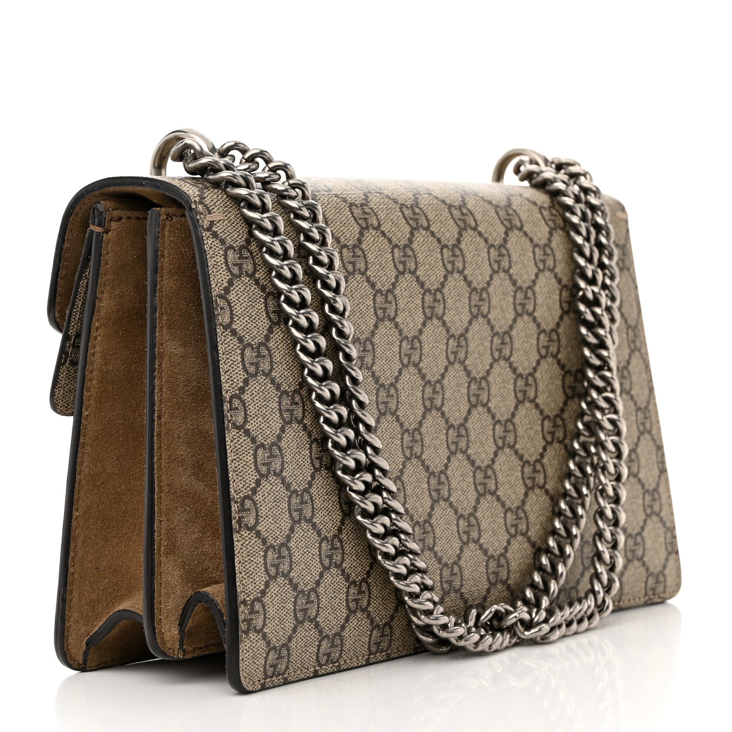 Gucci GG Supreme Monogram Small Dionysus Shoulder Bag Taupe 3 of 16