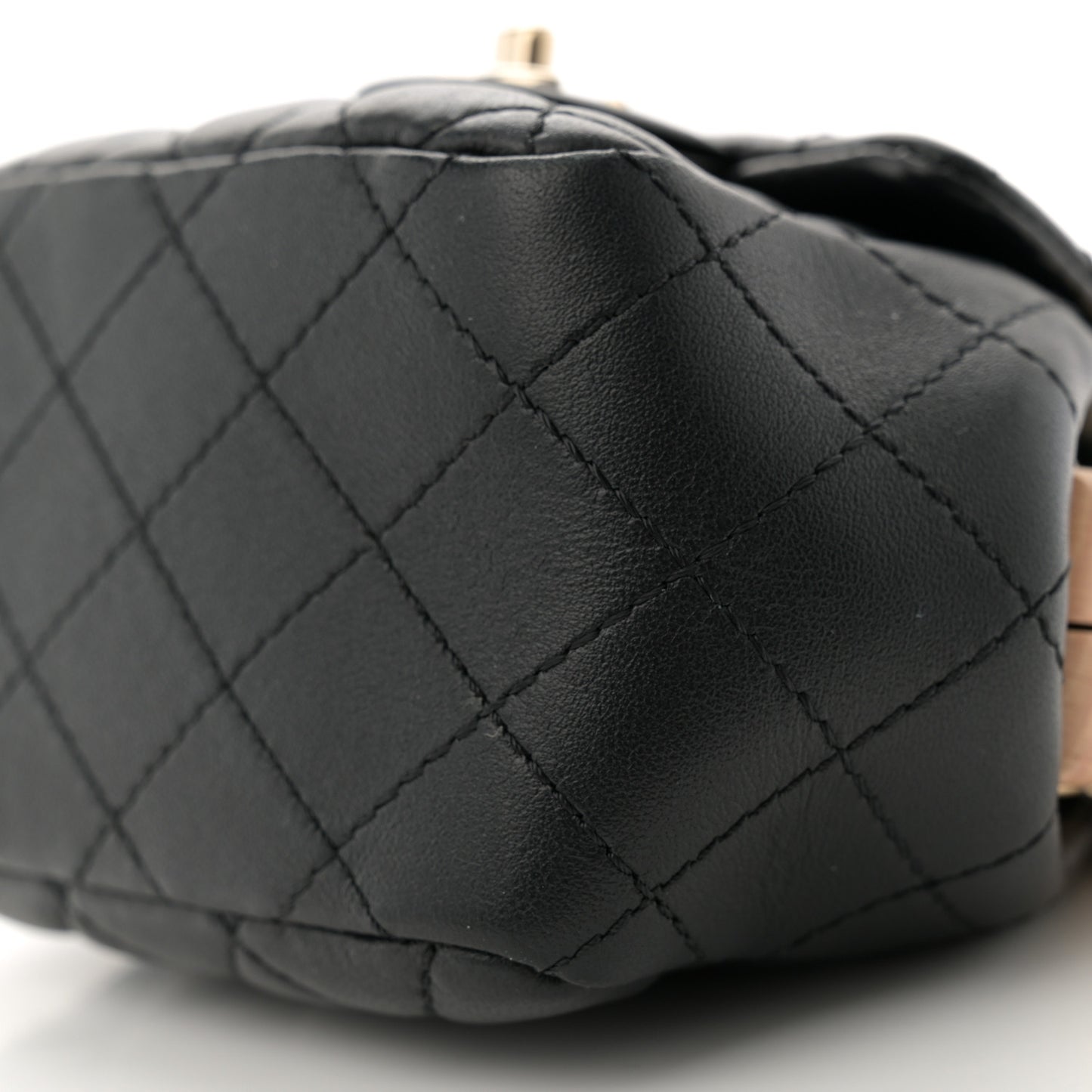 Lambskin Quilted Hollywood Clutch Black