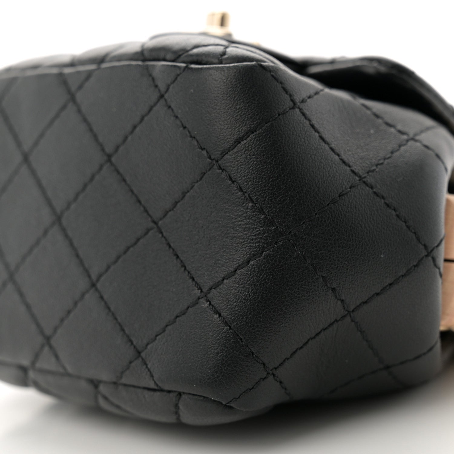 Chanel Lambskin Quilted Hollywood Clutch Black 10 of 10