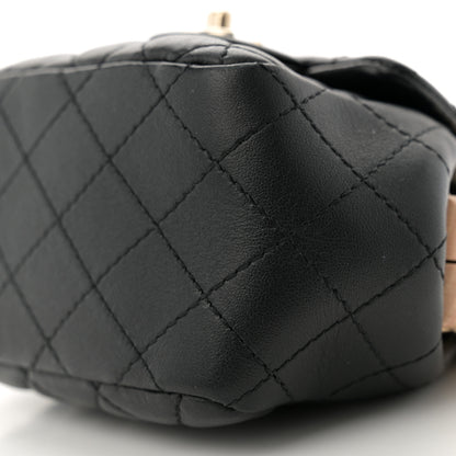 Chanel Lambskin Quilted Hollywood Clutch Black 10 of 10