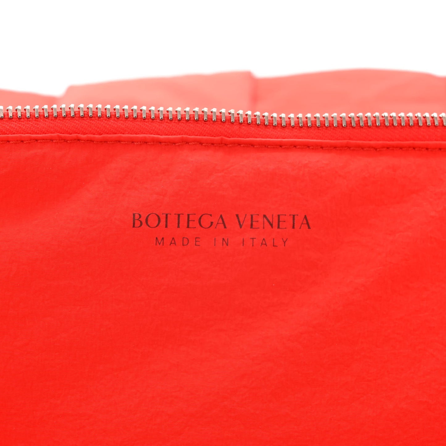 Nylon Intrecciato Padded Tech Cassette Bag Red