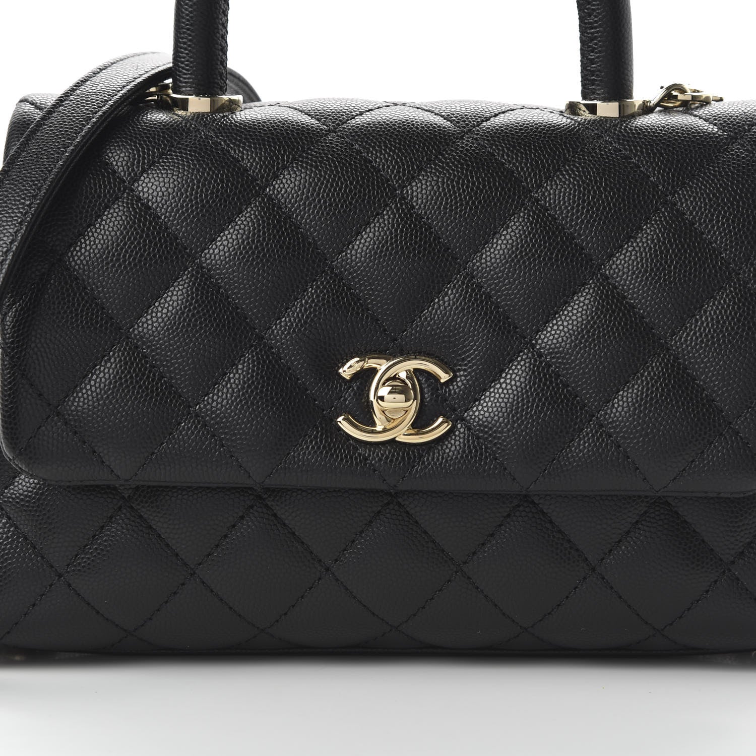 Chanel Caviar Quilted Mini Coco Handle Flap Black 9 of 11