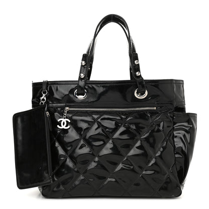 Chanel Vinyl Quilted Large Paris Biarritz Tote Black 1 of 17