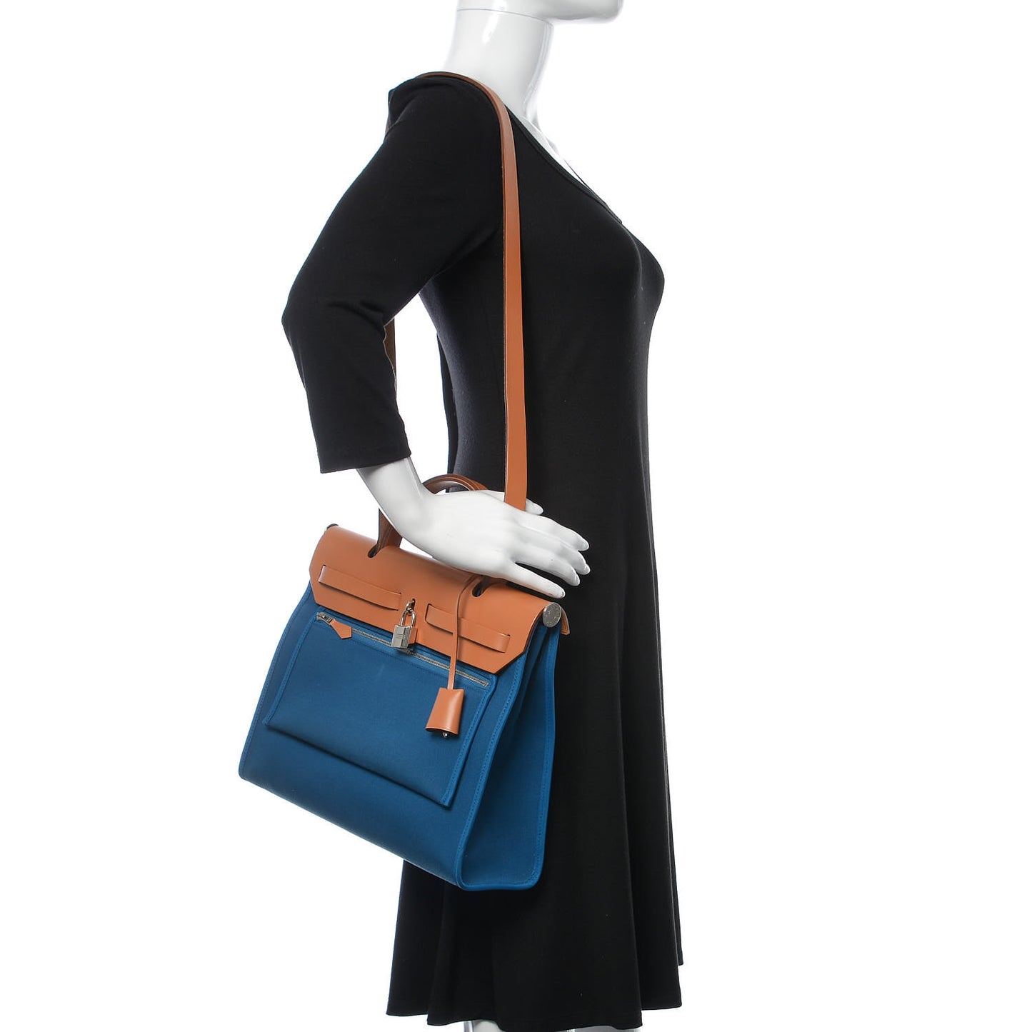 Vache Hunter Toile Herbag Zip 31 PM Bleu Natural
