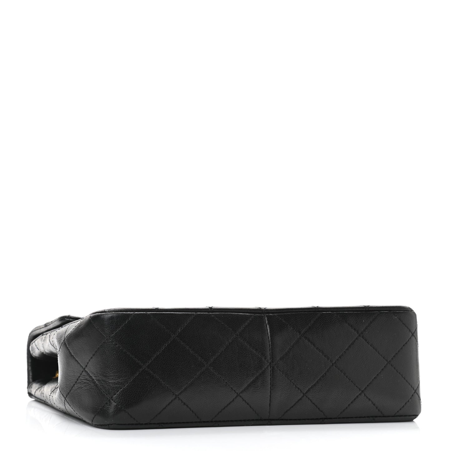 Lambskin Quilted Small Single Flap Black