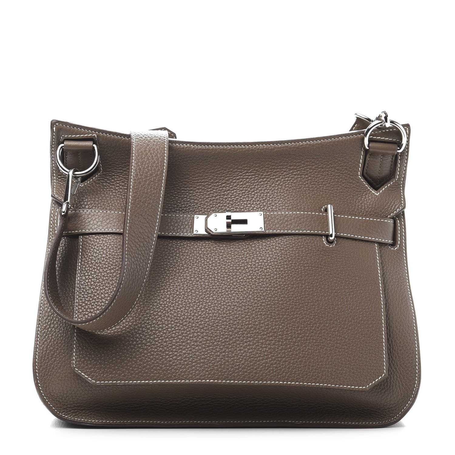 Hermes Taurillon Clemence Jypsiere 34 Etoupe 1 of 13