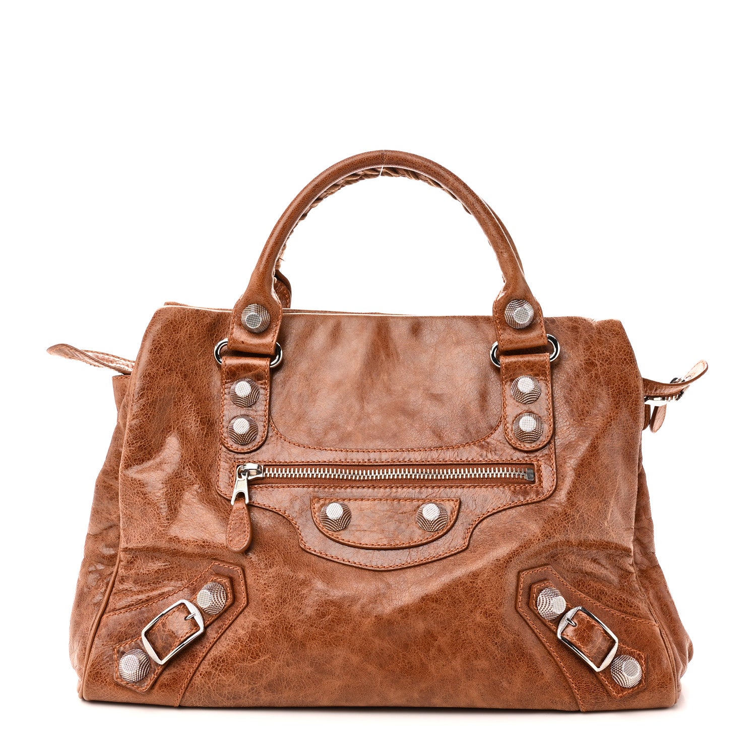 Balenciaga Agneau Giant 21 Silver Hardware Mid Day Brown 1 of 10