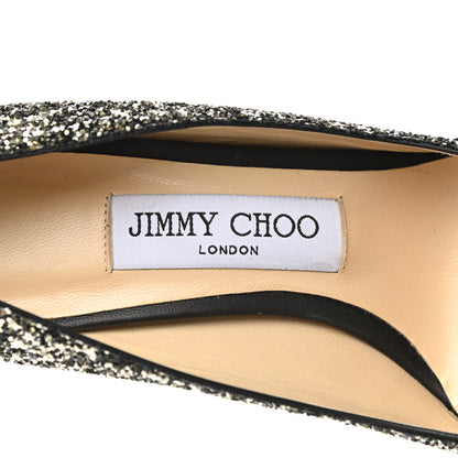 Jimmy Choo Coarse Star Glitter Romy 100 Pumps 35.5 Gold Mix 6 of 8