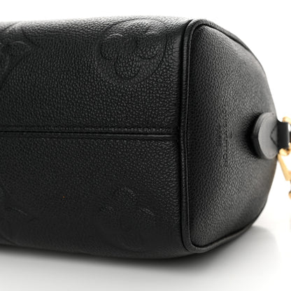 Louis Vuitton Empreinte Monogram Giant Speedy Bandouliere 20 Black 9 of 13