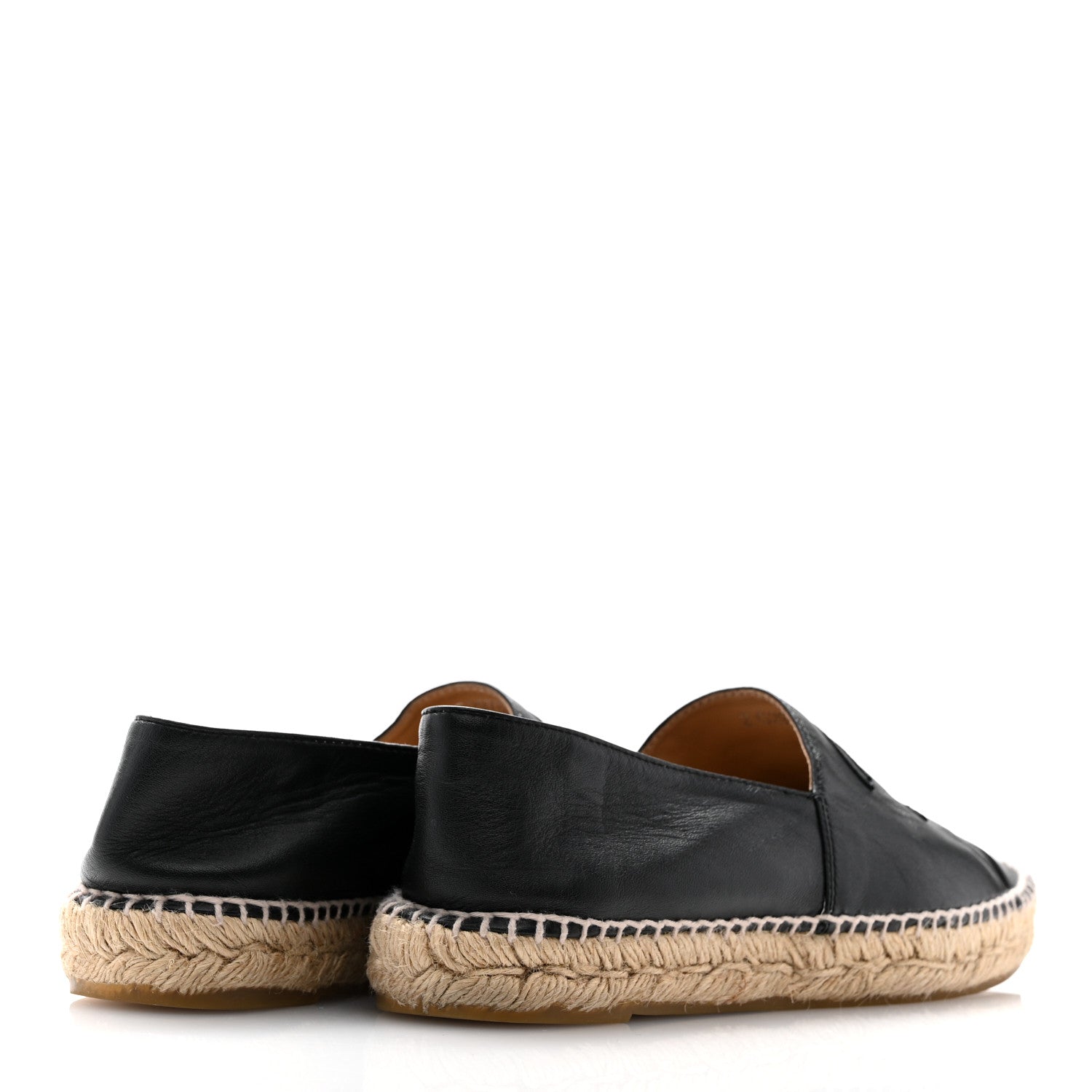 Chanel Lambskin CC Espadrilles 39 Black 5 of 11