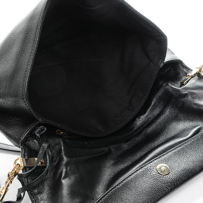 Balenciaga Chevre Gold Metallic Edge Hardware Envelope Clutch Black 5 of 7