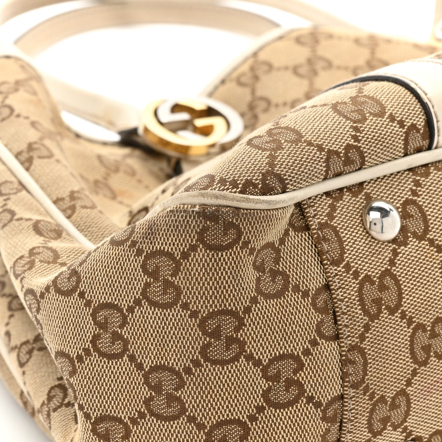Monogram Medium Twins Tote Off White