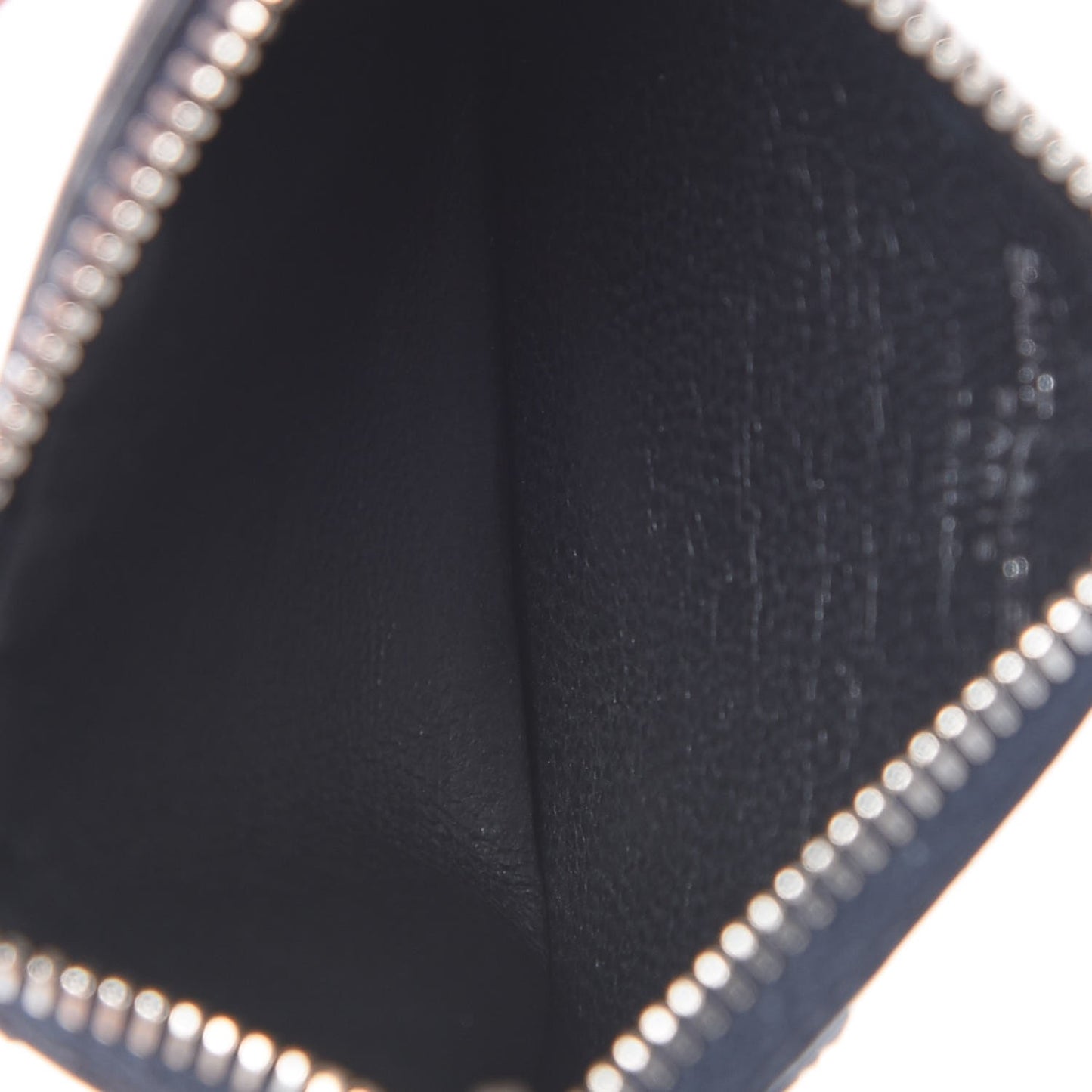Calfskin 5 Fragments Stars Zip Pouch Card Holder Blue