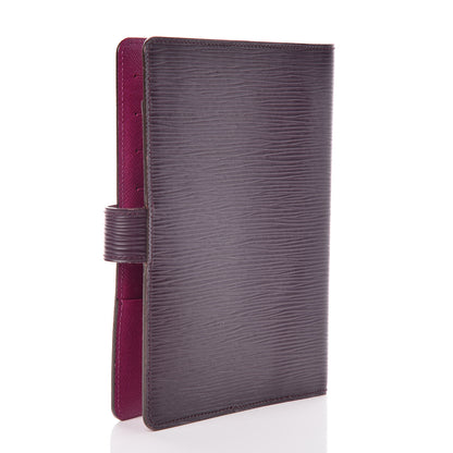 Louis Vuitton Epi Medium Ring Agenda Cover Cassis 3 of 10