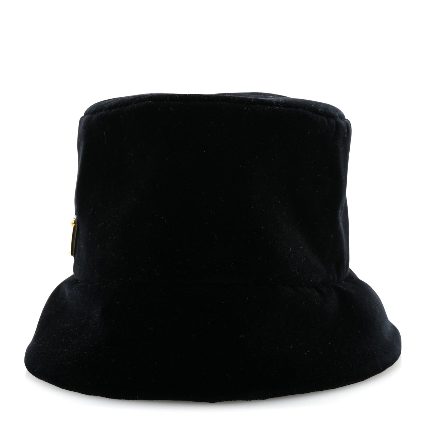 Velvet Triangle Womens Bucket Hat S Black
