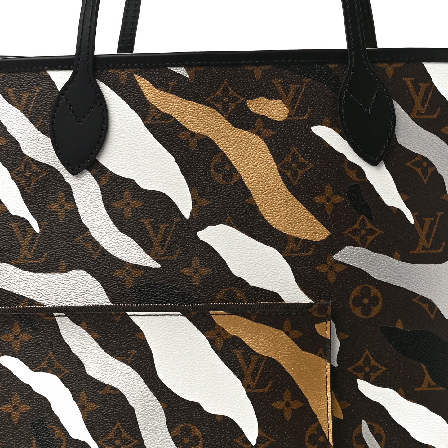 X LOL Monogram Neverfull MM Gold Silver