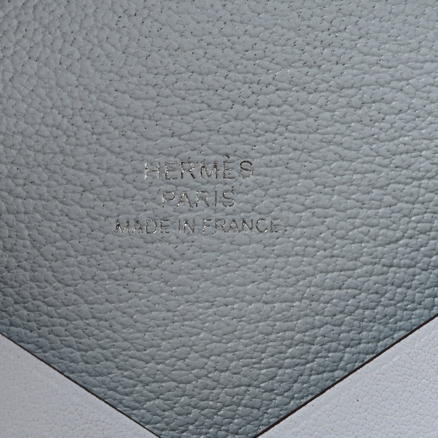 Hermes Swift Printed Cowboy Calvi Card Case Bleu Brume 6 of 8