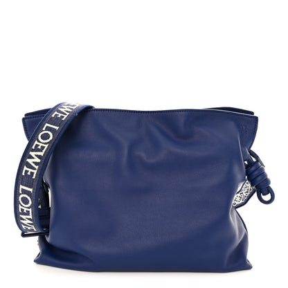 Loewe Satin Calfskin Monochrome Flamenco Knot Clutch Deep Purple Glaze 1 of 11