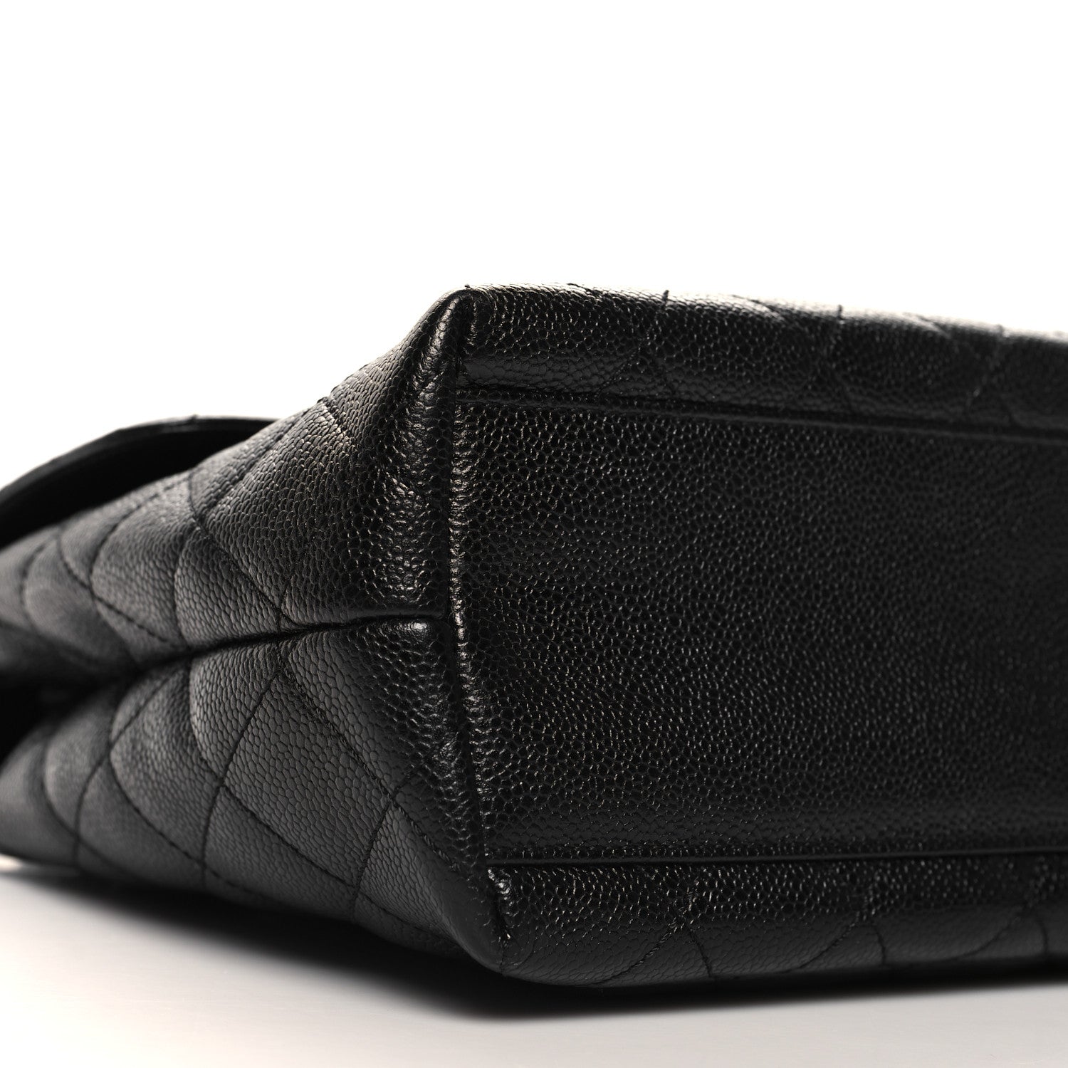 Chanel Caviar Quilted Jumbo Kelly Flap Black 9 of 10