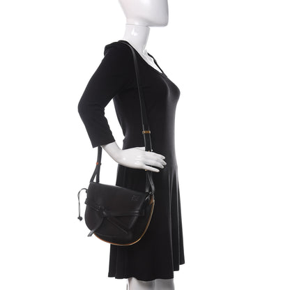 Loewe Calfskin Small Metal Gate Crossbody Bag Black 2 of 10