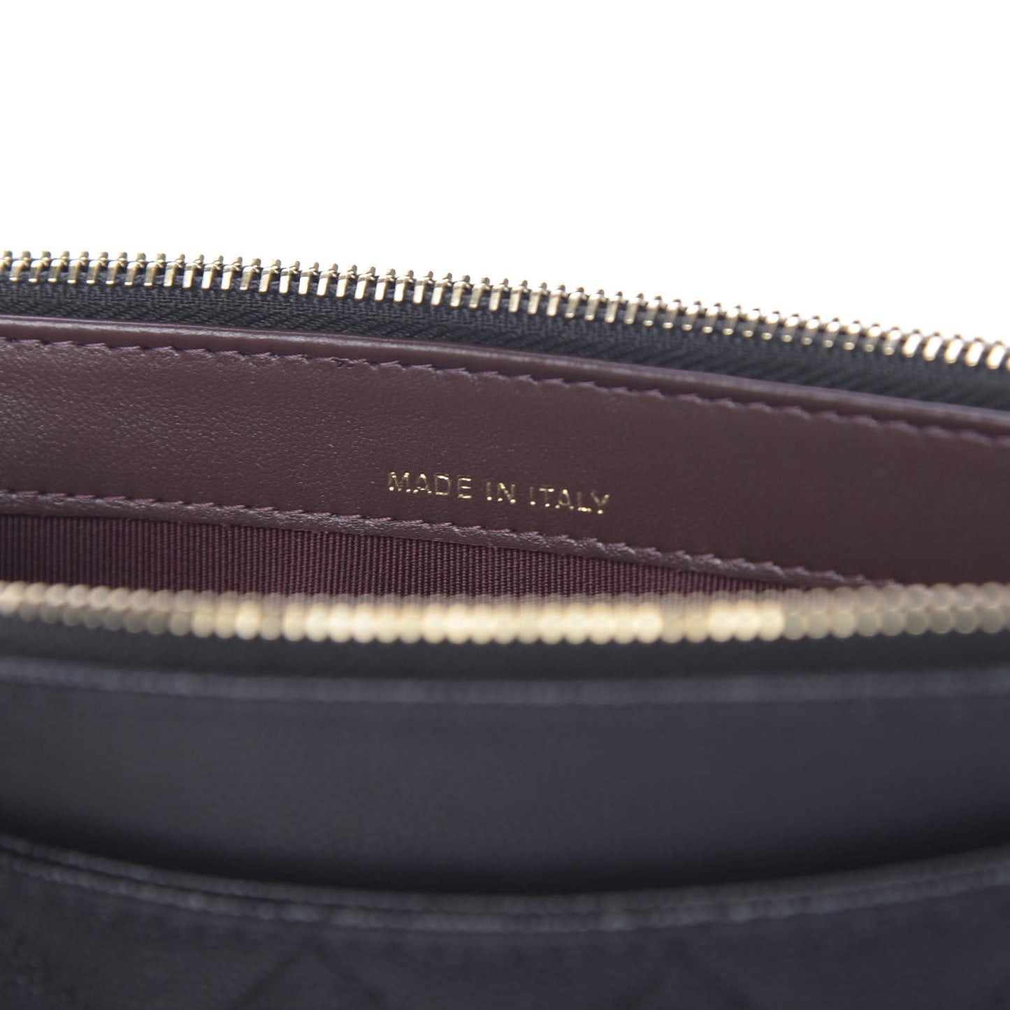 Caviar Quilted Small Clutch With Chain Black