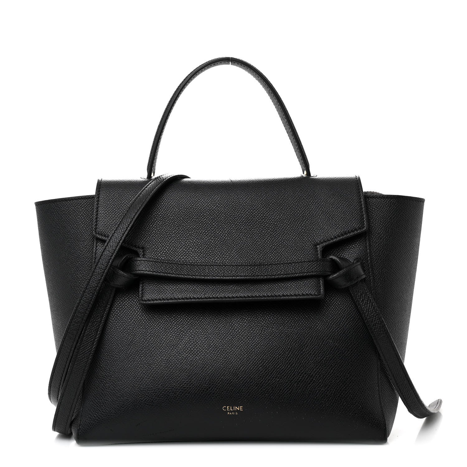 Celine Grained Calfskin Micro Belt Bag Black 1 of 12