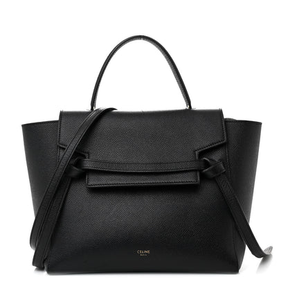 Celine Grained Calfskin Micro Belt Bag Black 1 of 12