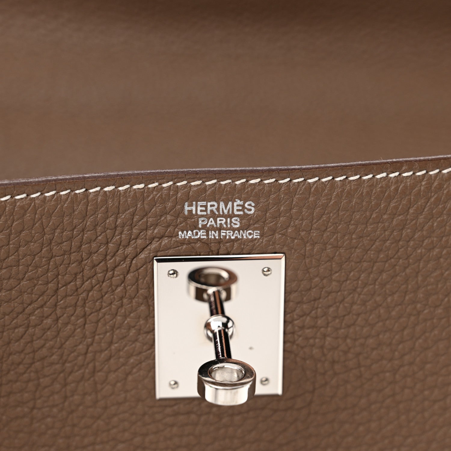 Hermes Togo Kelly Retourne 32 Etoupe 6 of 11