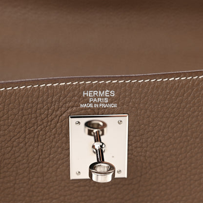 Hermes Togo Kelly Retourne 32 Etoupe 6 of 11