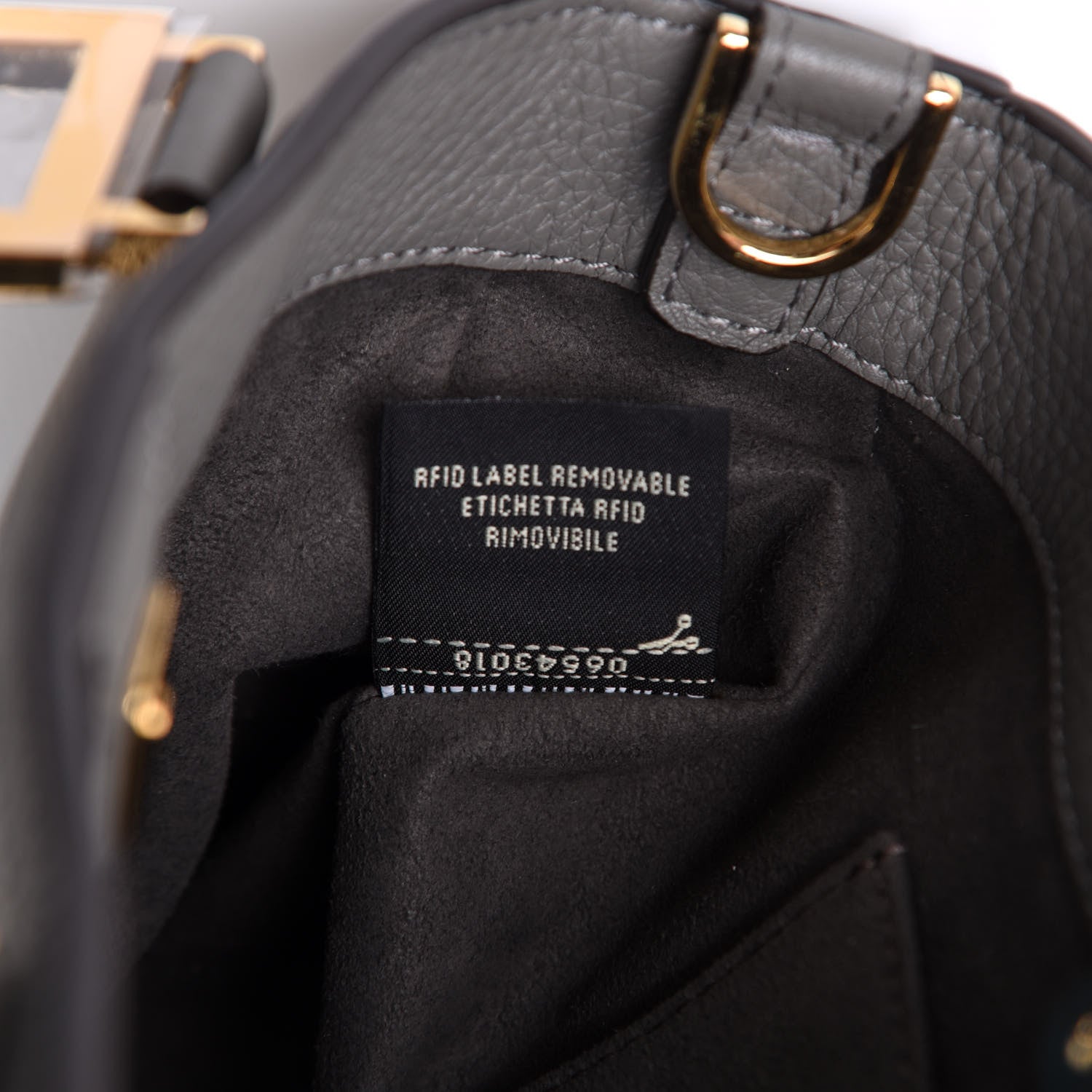 Fendi Cuoio Romano Selleria Mini FF Tote Moon 10 of 13