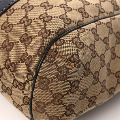 Gucci Monogram New Ladies Web Tote Dark Brown 12 of 15