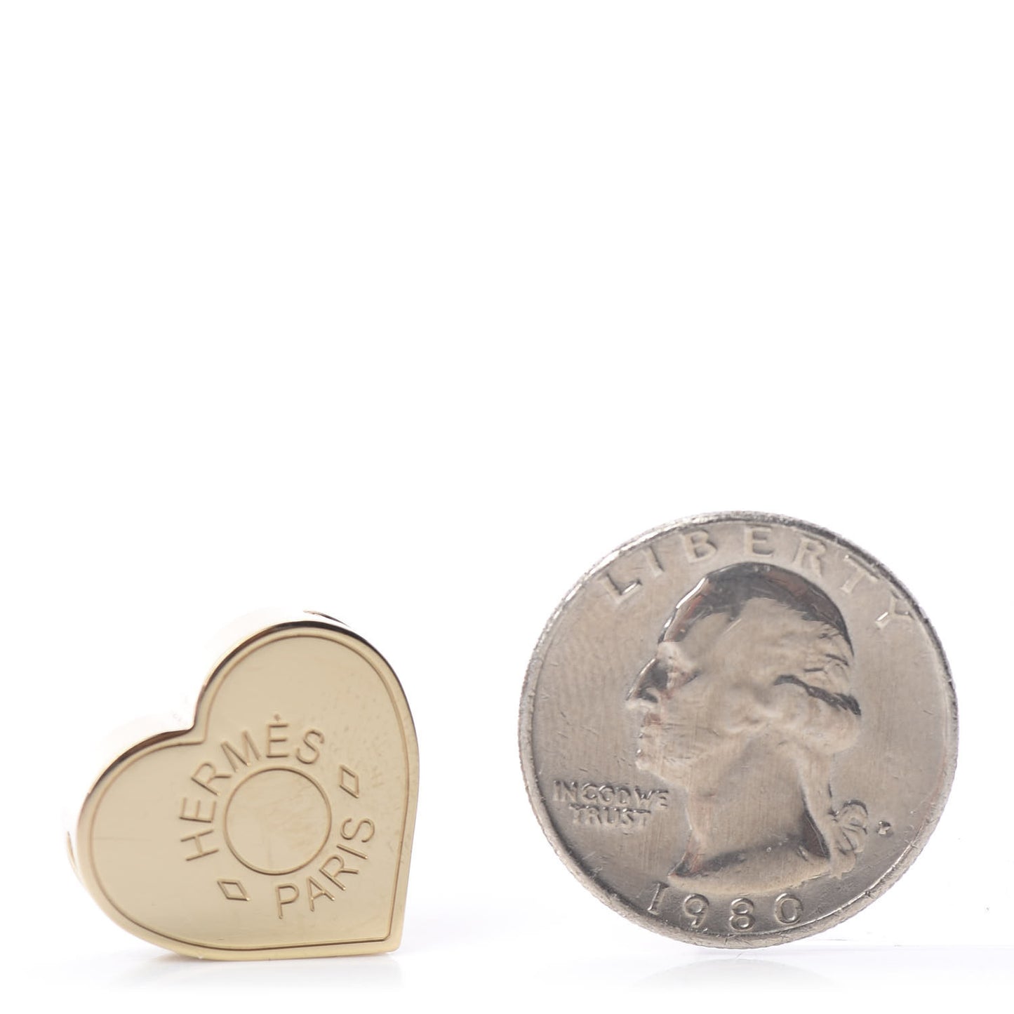 Permabrass Mini Coeur Scarf Ring