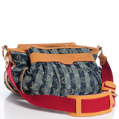 Louis Vuitton Denim Raye Porte Epaule MM 3 of 9