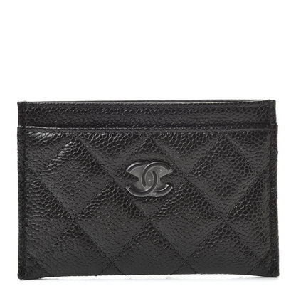 Chanel Caviar Quilted Incognito Card Holder Black 1 of 9