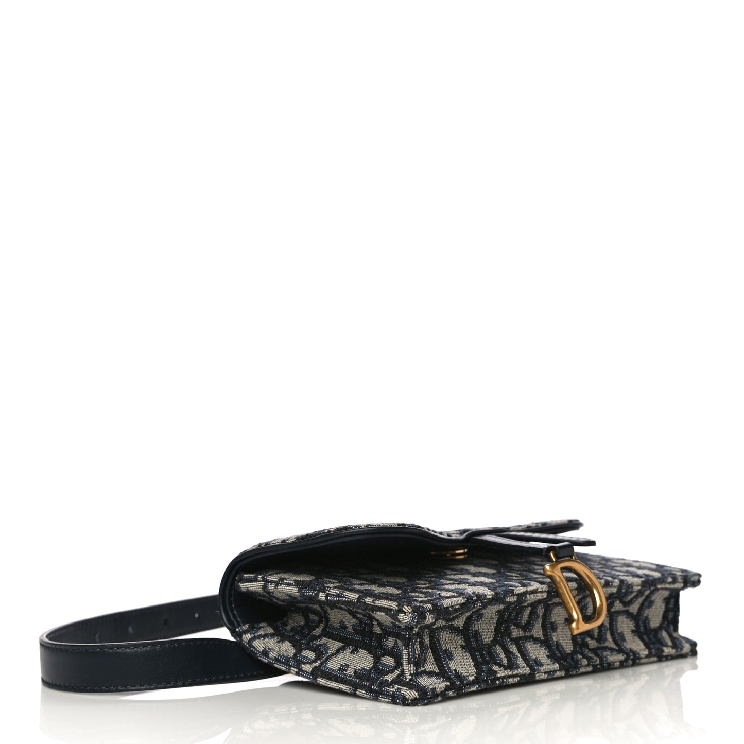 Oblique Saddle Belt Bag Blue