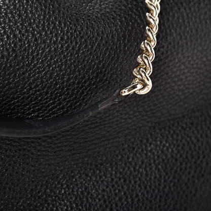 Gucci Pebbled Calfskin Medium Soho Chain Shoulder Bag Black 16 of 16