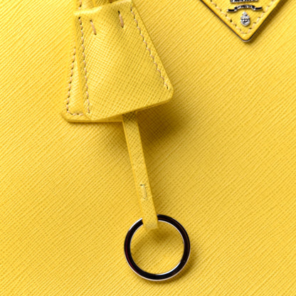 Prada Saffiano Small Galleria Double Zip Tote Soleil 19 of 20