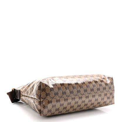 Gucci Crystal Monogram Large Flat Messenger Bag Dark Brown 4 of 9