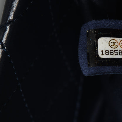 Chanel Lambskin Quilted Large Tote Navy 7 of 10