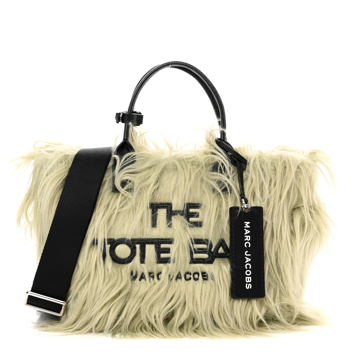 Marc Jacobs Faux Fur Mini The Creature Tote Bag Pistachio 1 of 12