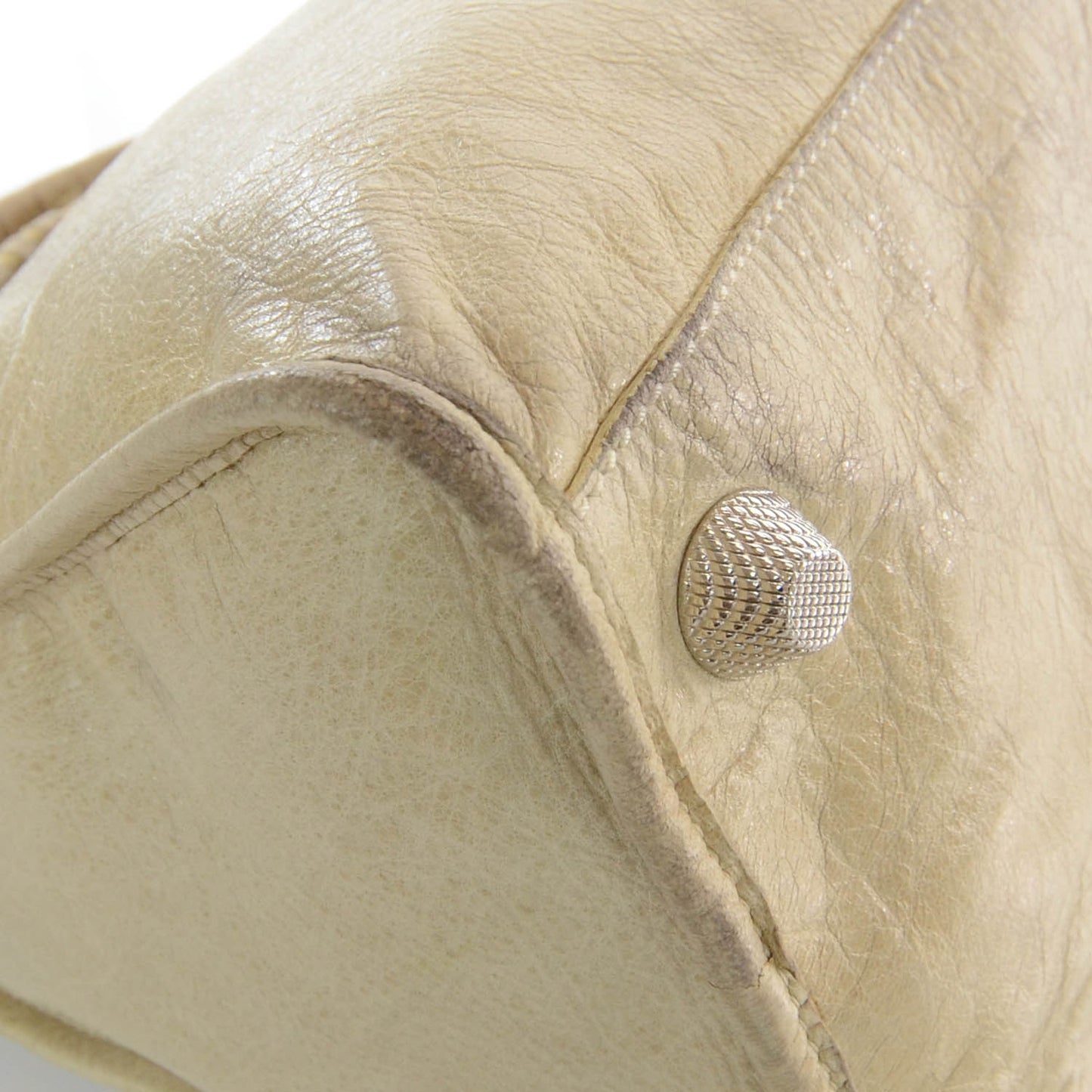 Agneau Giant 21 Silver Hardware Work Praline