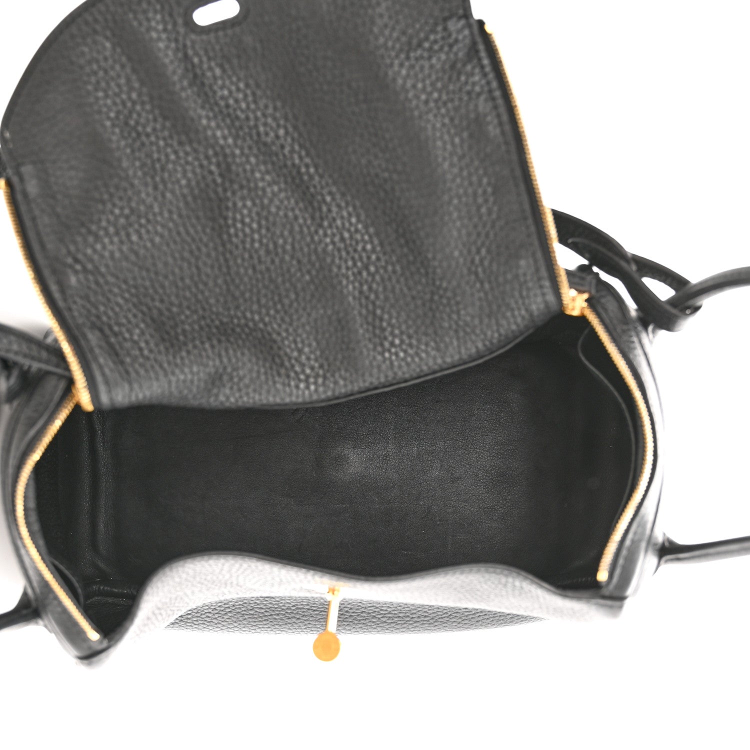 Hermes Taurillon Clemence Lindy 26 Black 5 of 9
